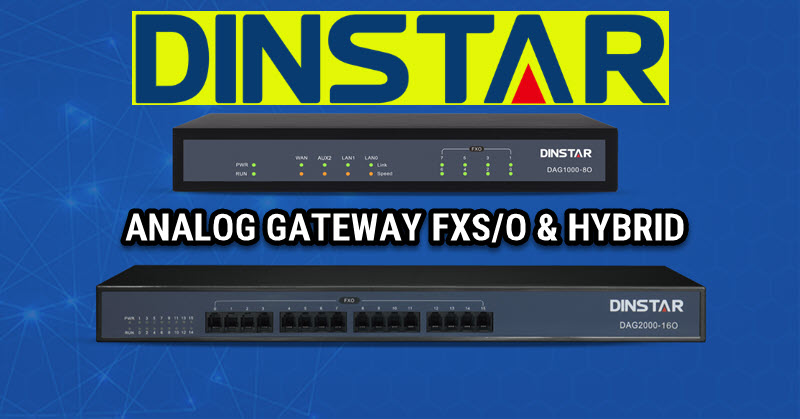 Dinstar Analog Gateway FX, FXO, Hybrid FXS FXO Termurah di Bandung